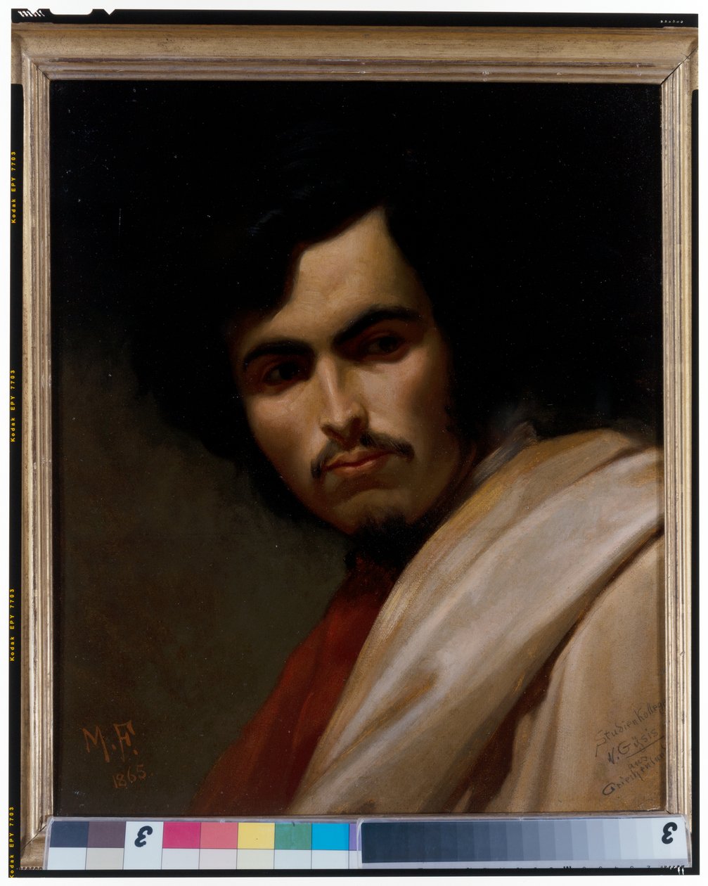 Ressam Nikolaus Gysis'in Portresi (1842-1901), Göğüs Boyu by Max Furst