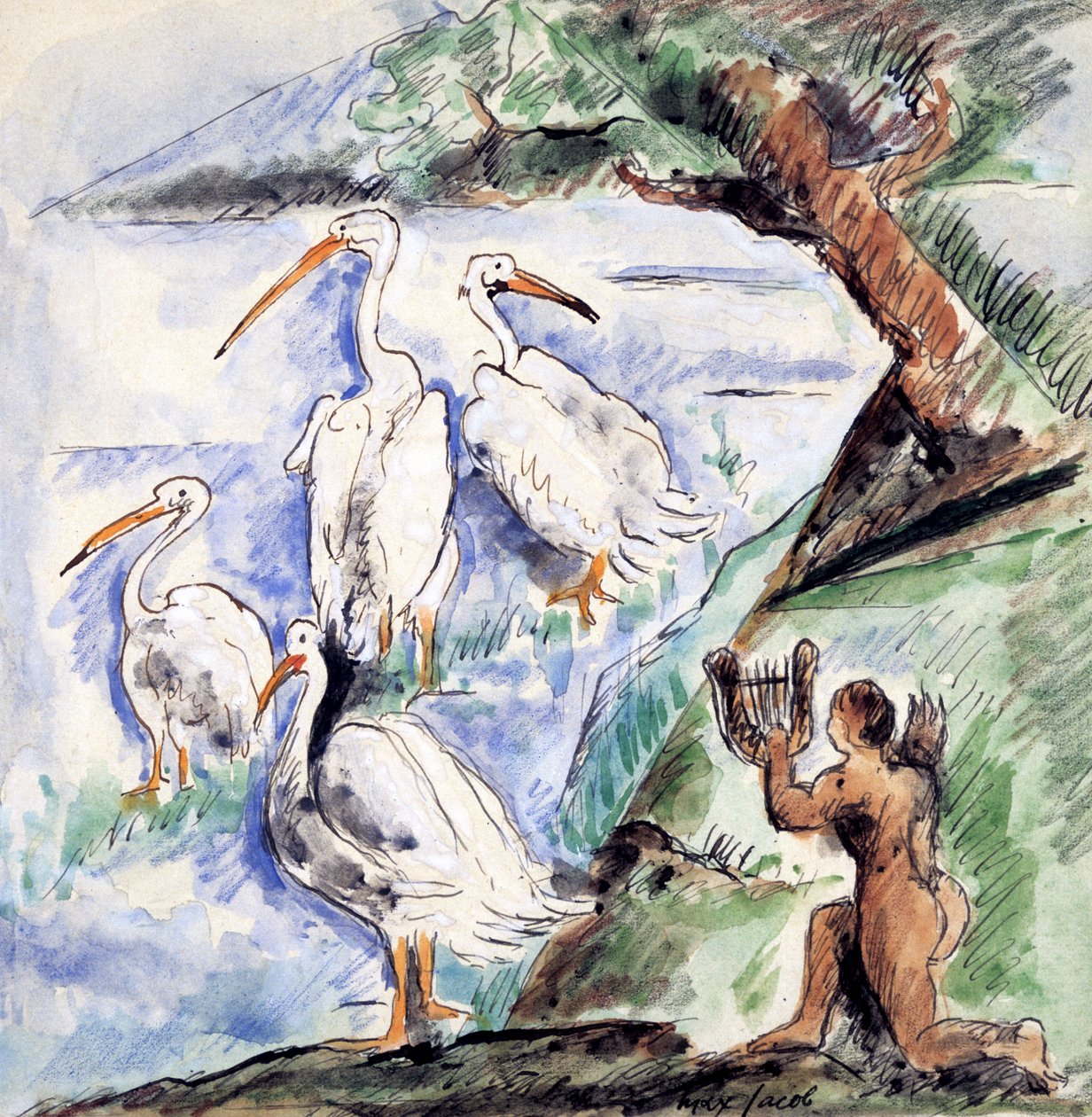 Pelikanlı Orpheus, 1900-1944 by Max Jacob
