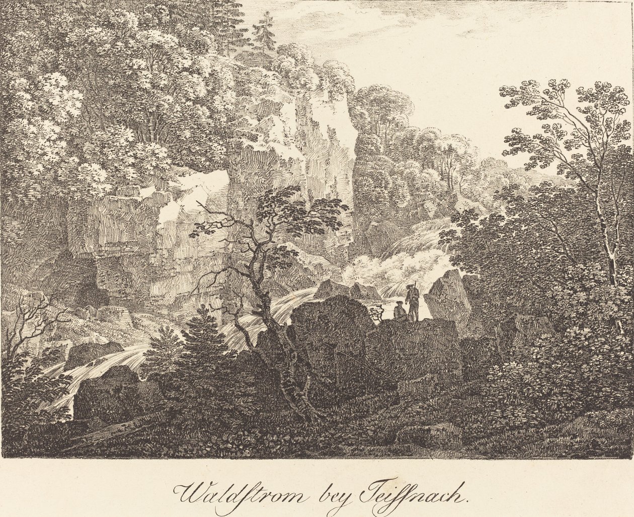 Waldstrom bey Teissnach by Max Joseph Wagenbauer