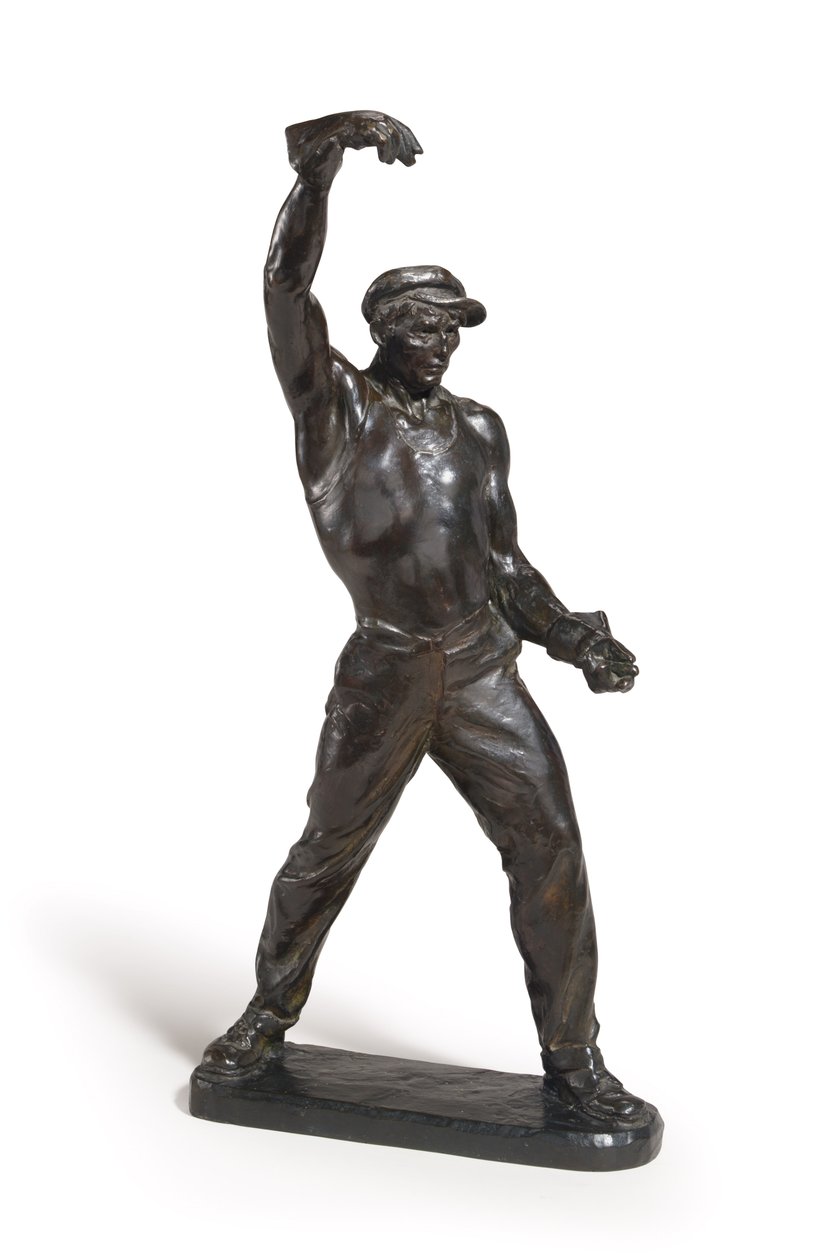 Dökümcü (koyu kahverengi patineli bronz) by Max Kalish