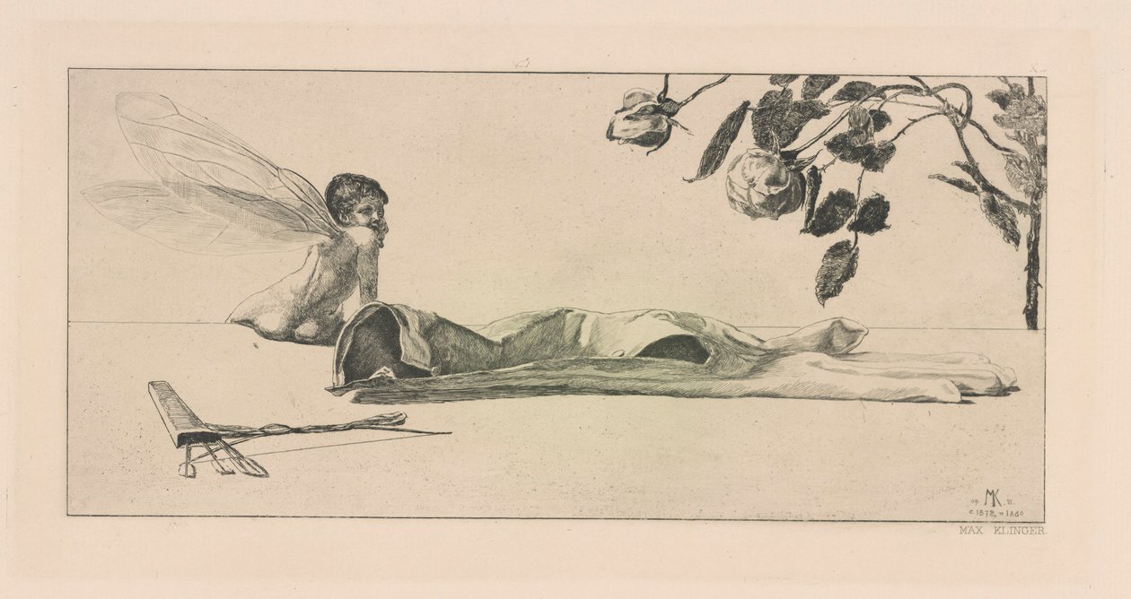 Amor (Cupid), Ein Handschuh (Bir Eldiven) dizisinden by Max Klinger