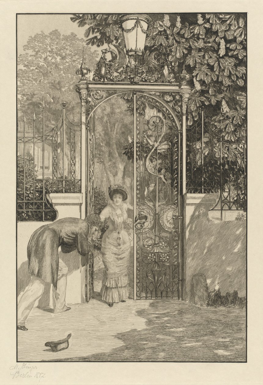 Kapıda Am Thor, 1887. by Max Klinger