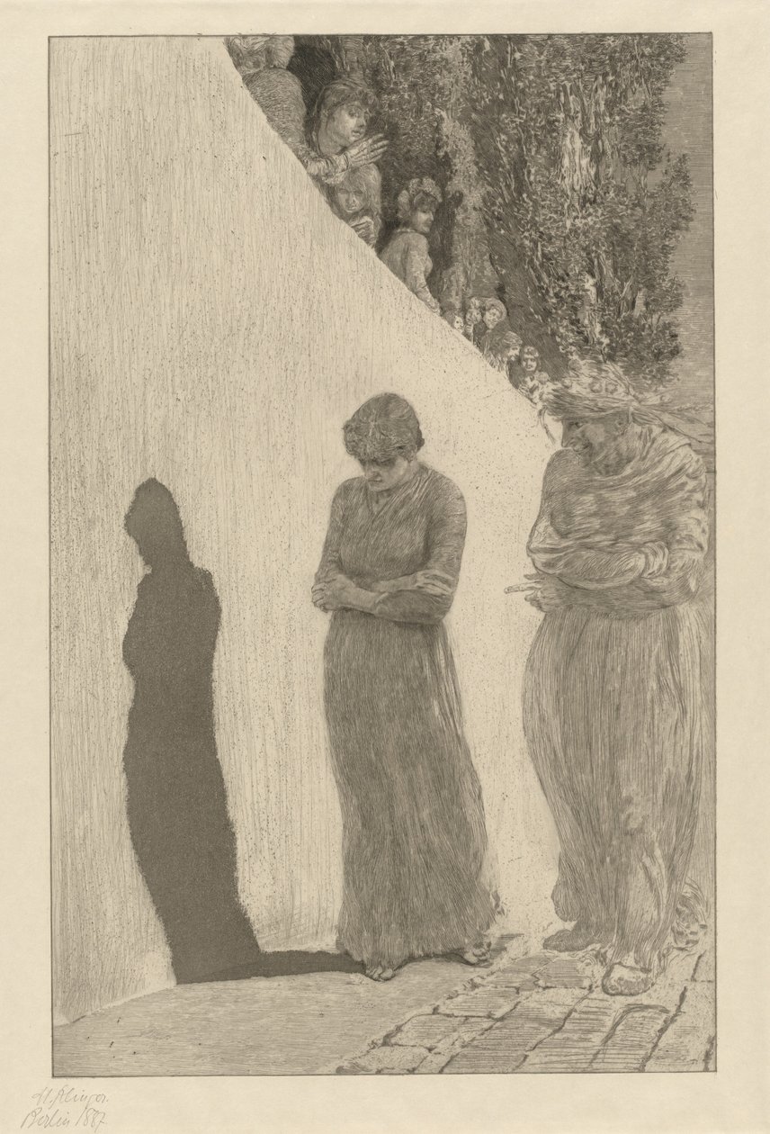 Utanç (Schande): pl. 9 by Max Klinger