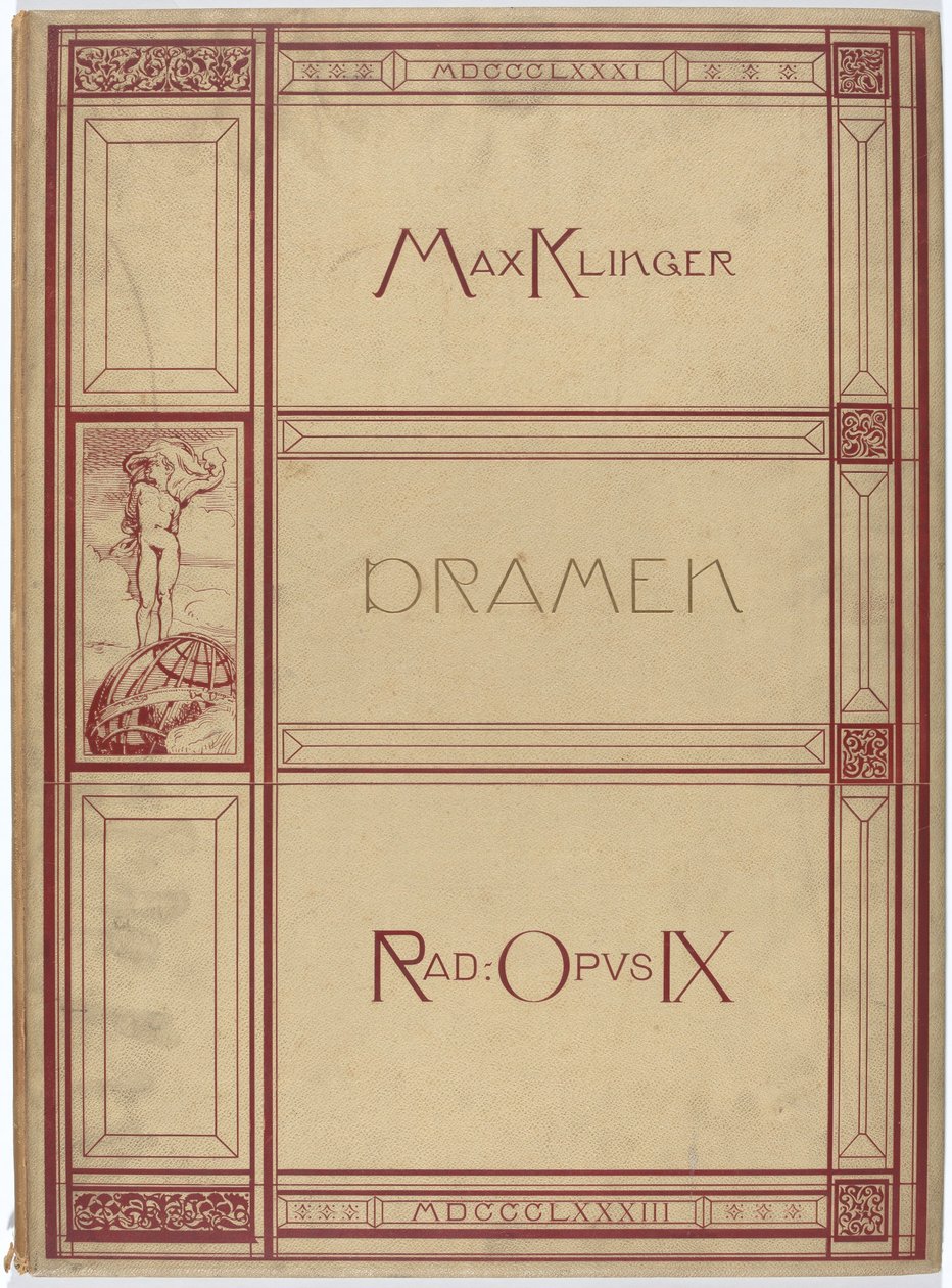 Dramalar: X sayfalarında VI motifleri. Gravürler Opus IX by Max Klinger