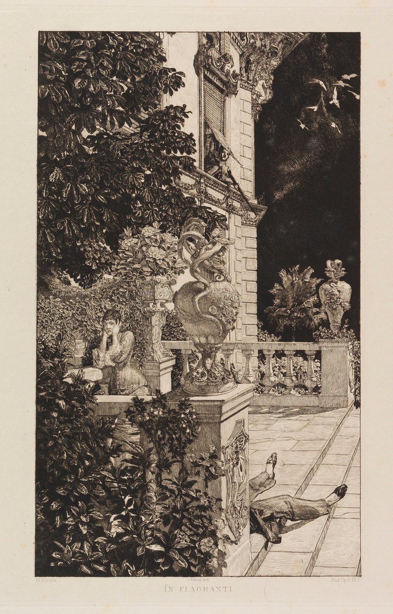 Inflammation, from Dramas, Opus IX Dramen, Opus IX, 1883 by Max Klinger