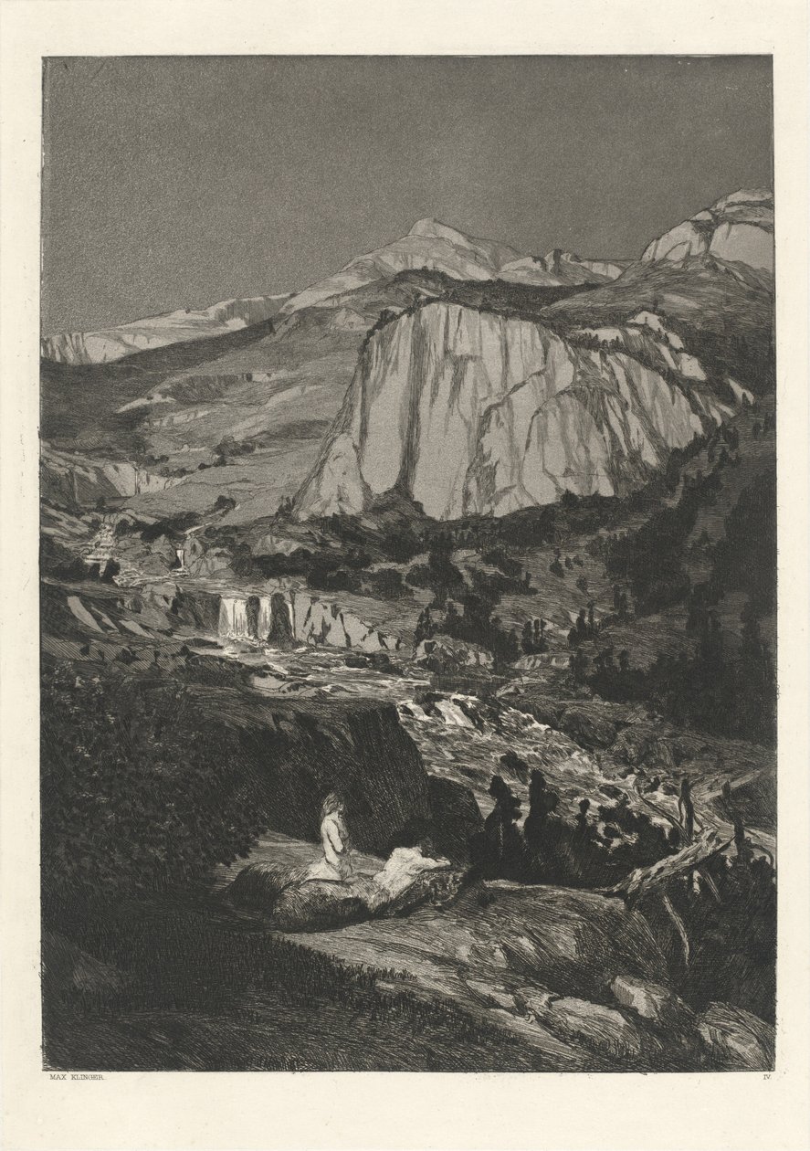 Mehtaplı Gece (Mondnacht): pl. 4 by Max Klinger