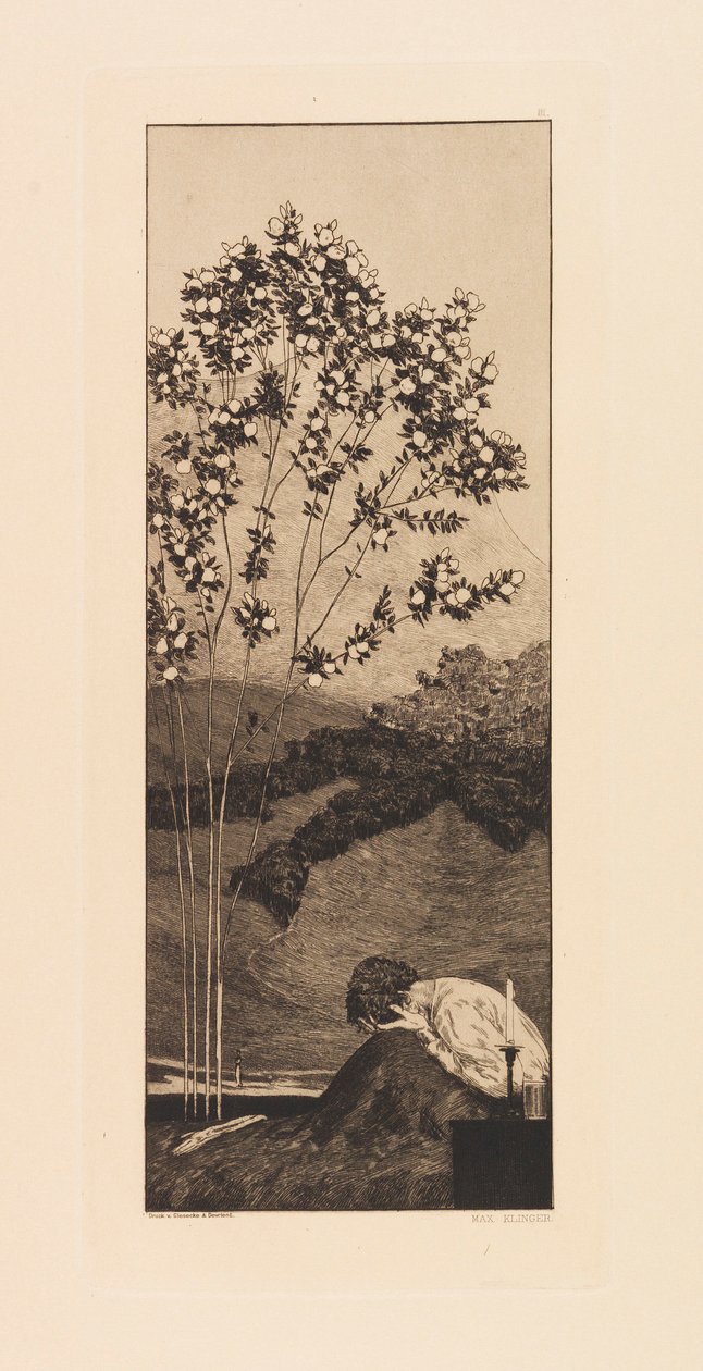 Opus VI, Bir Eldivenin Bulunması Üzerine Açıklamadan, 1881. by Max Klinger