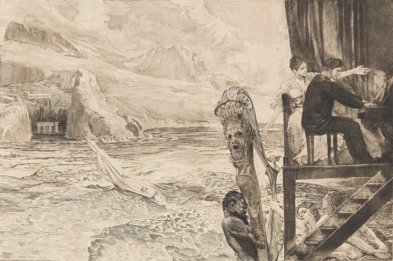 Opus XII, Brahms Hayali, 1894. by Max Klinger