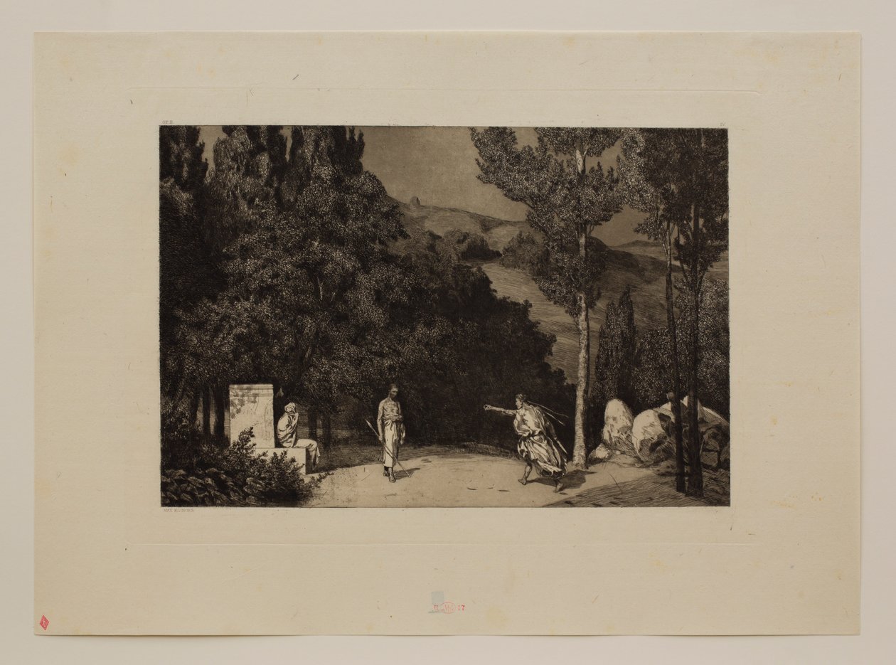 Pyramus ve Thisbe III by Max Klinger