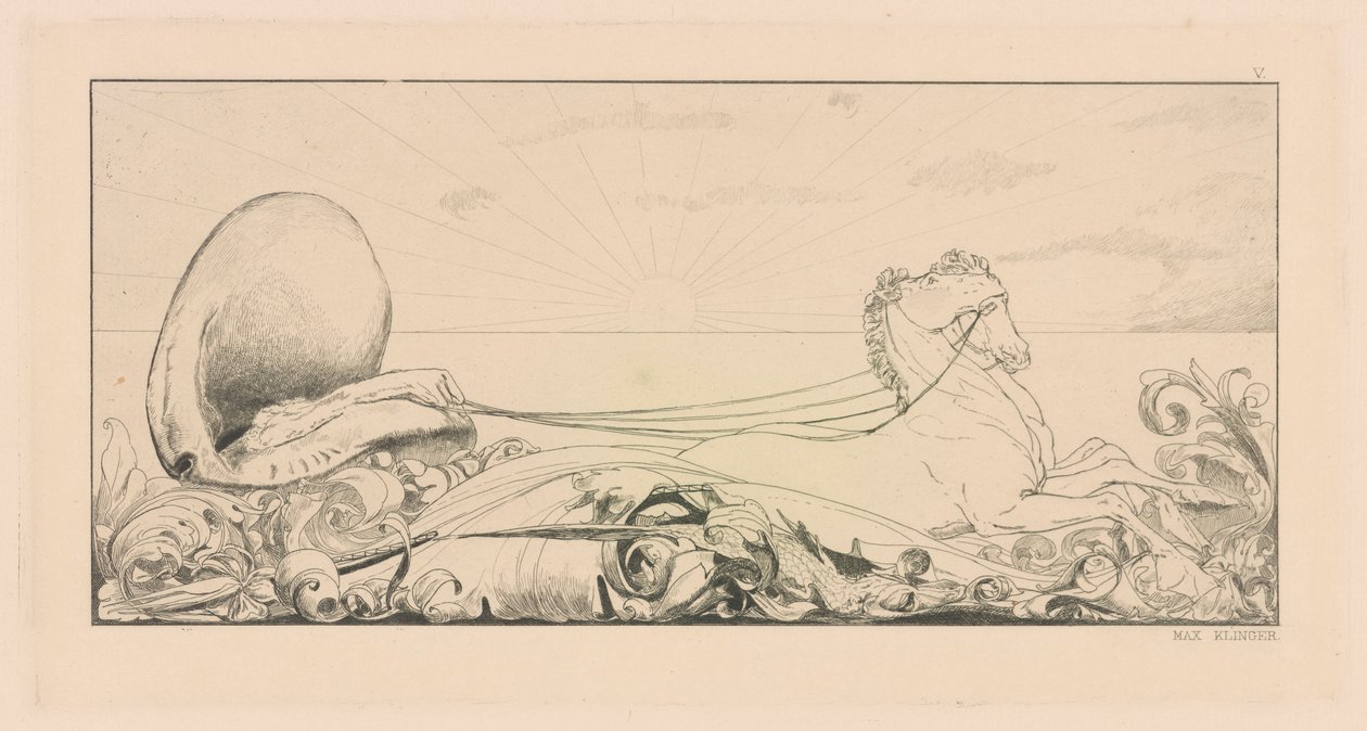 A Glove serisinden Triumph (Triumph) by Max Klinger