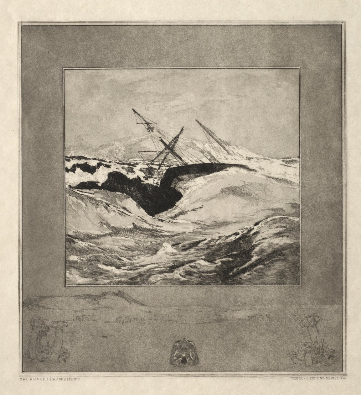 Vom Tode I, (Opus II, 1889) 3 by Max Klinger