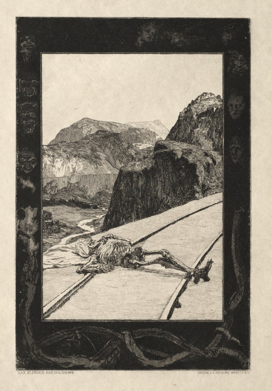 Vom Tode I, (Opus II, 1889) 8 by Max Klinger