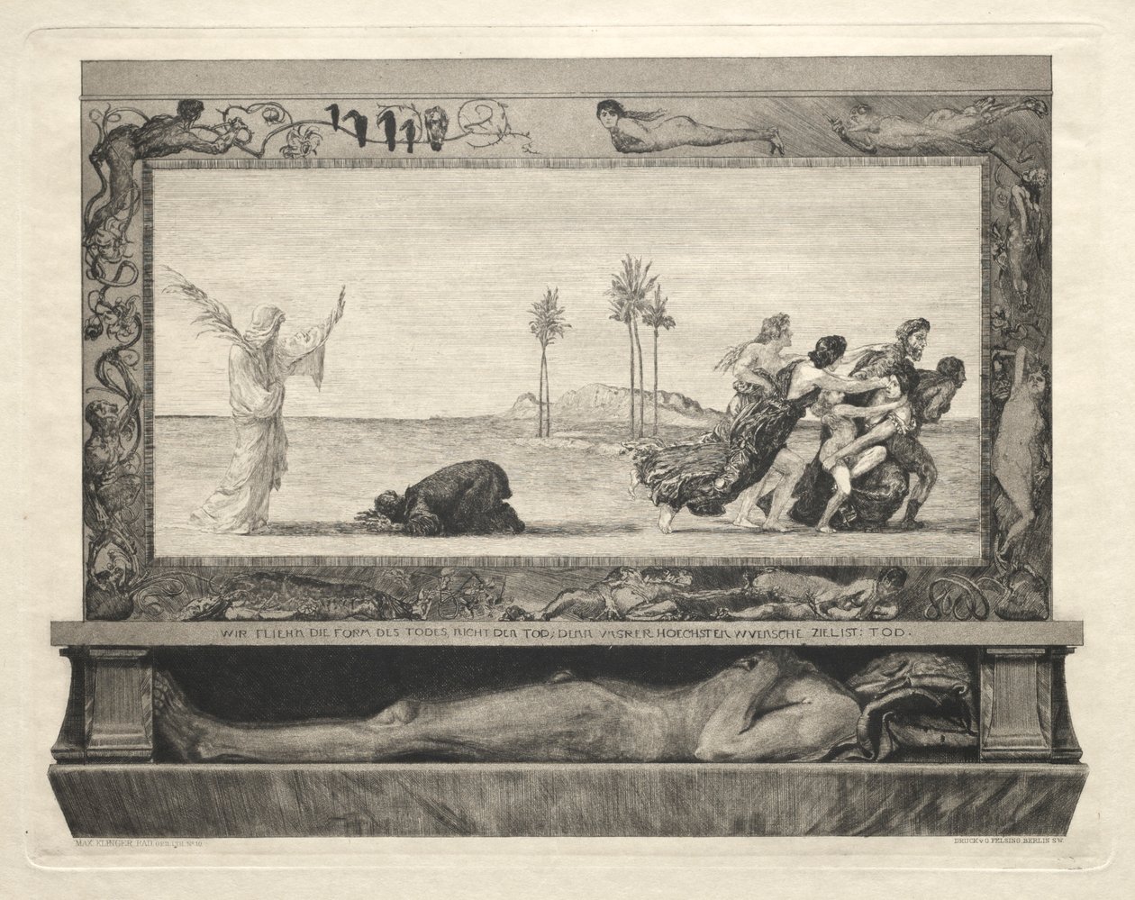 İşte Tode I, Opus I, 1889 No. 10. by Max Klinger