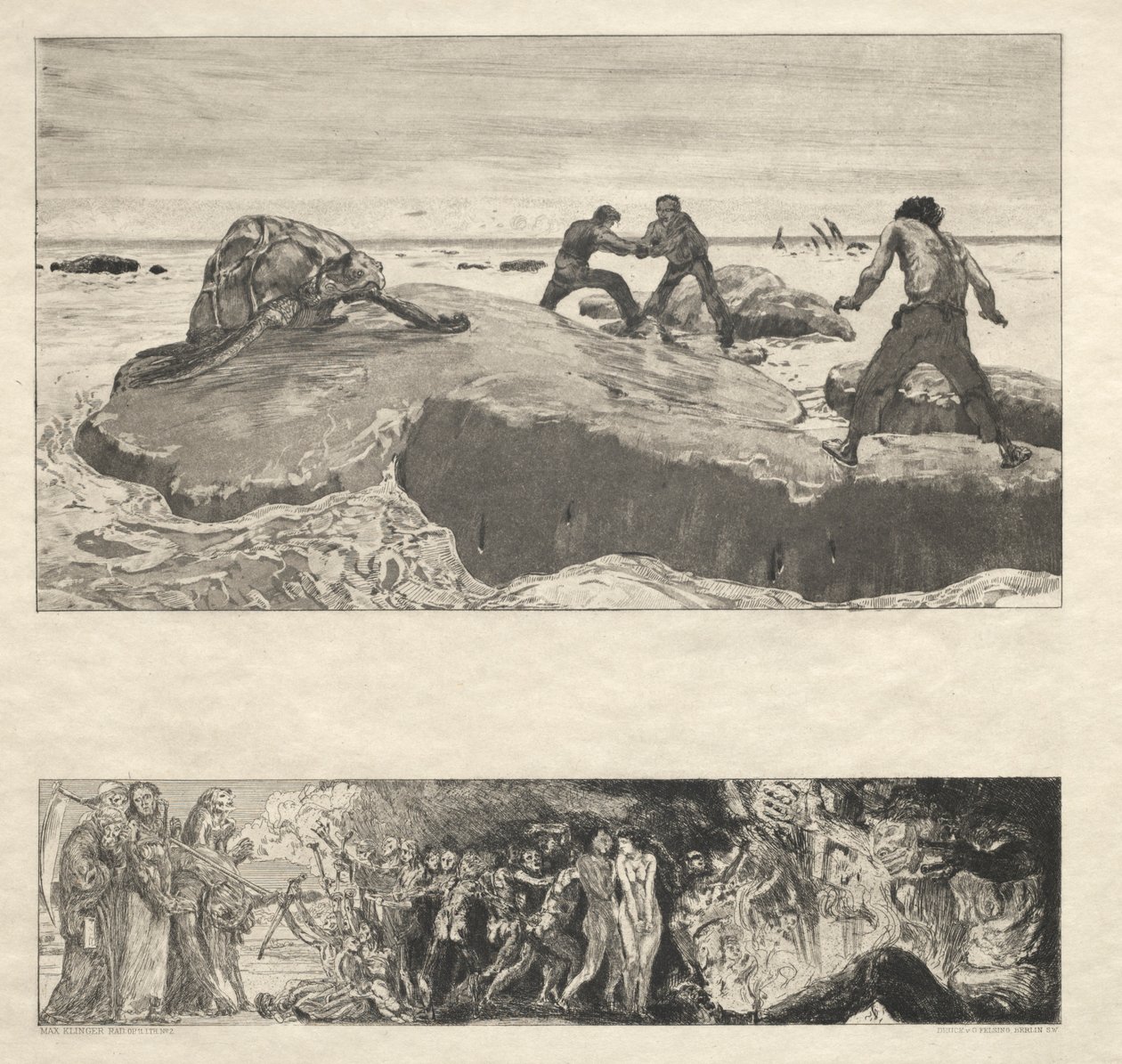 İşte Tode I, Opus I, 1889 No. 2. by Max Klinger