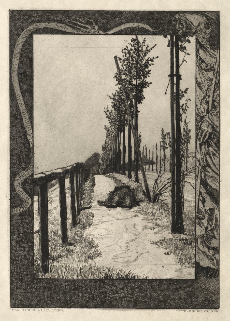 İşte Tode I, Opus I, 1889 No. 4. by Max Klinger