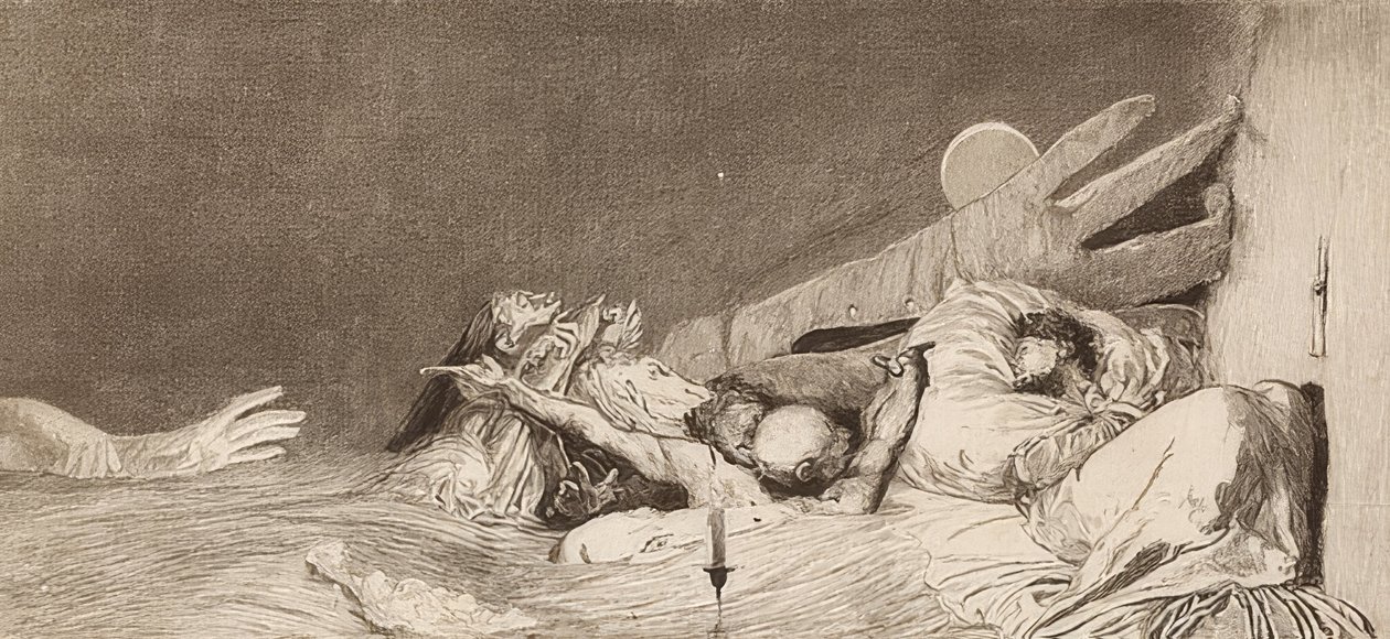 Korkular. 1881 by Max Klinger