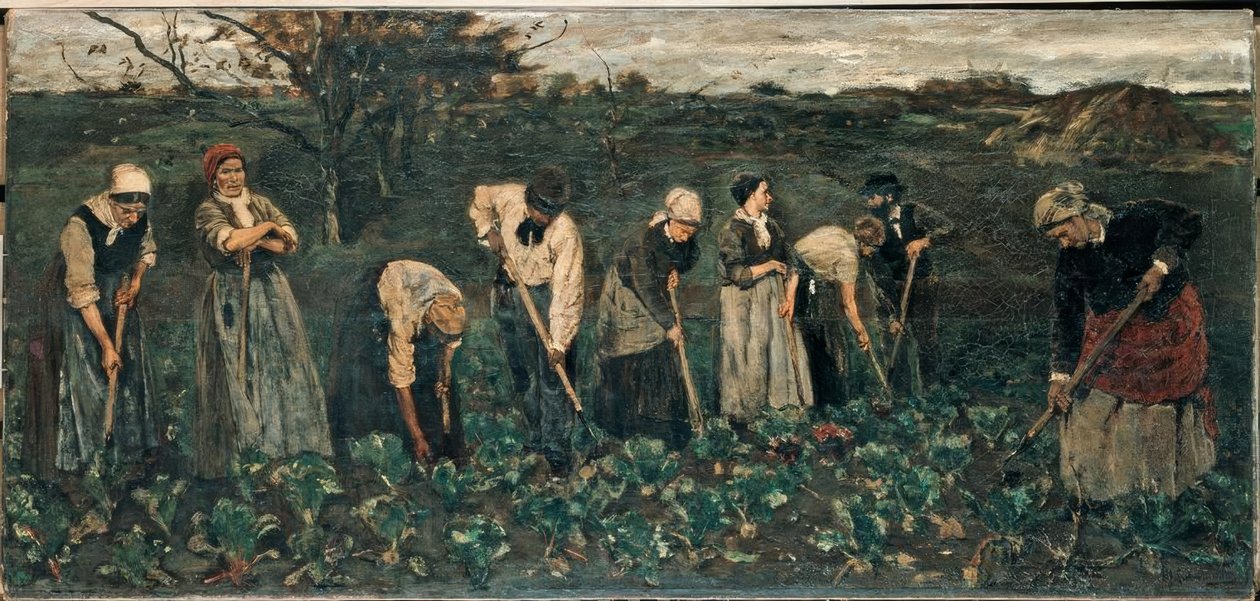 Pancar alanında işçiler by Max Liebermann