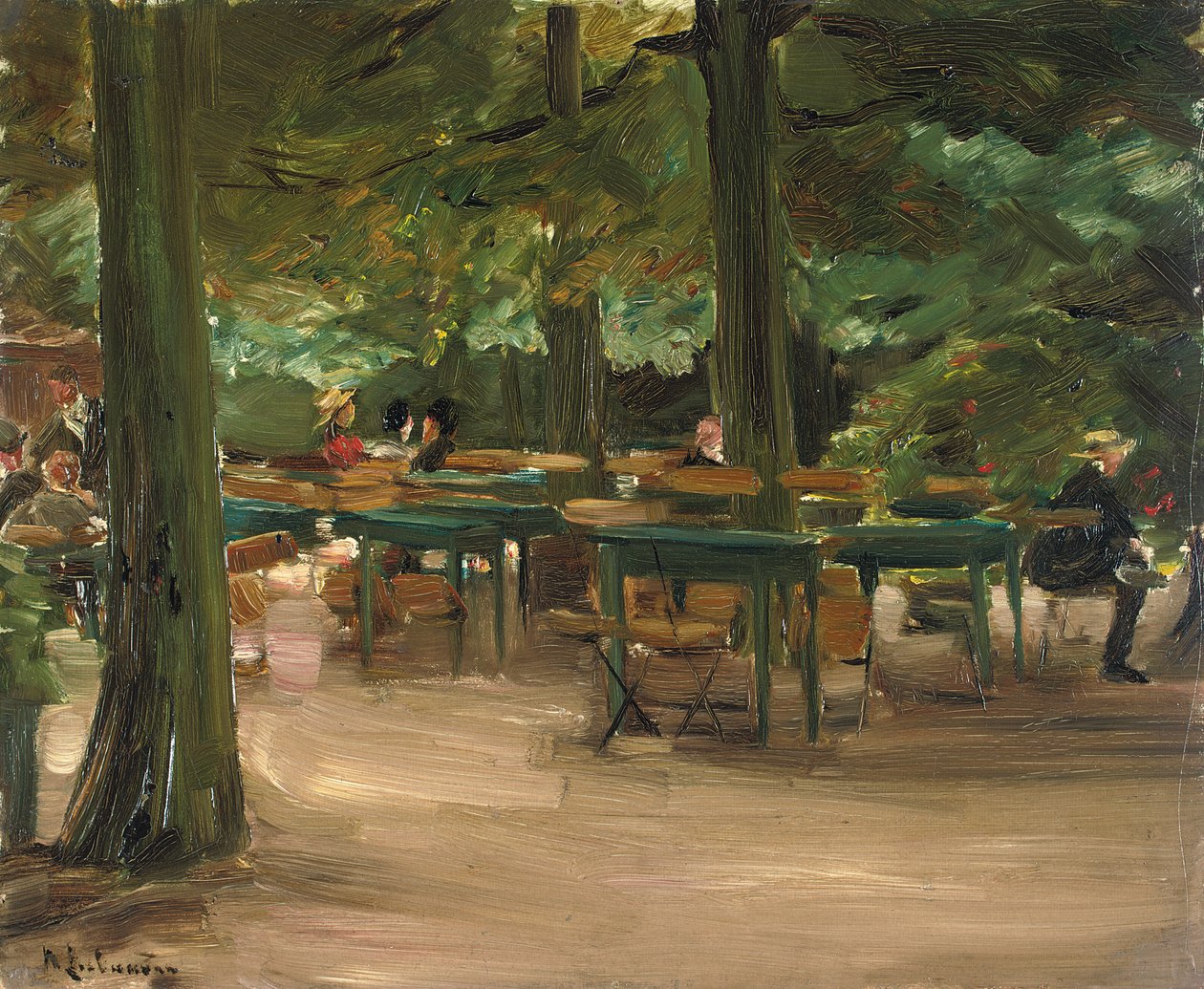Bira Bahçesi, 1905 by Max Liebermann