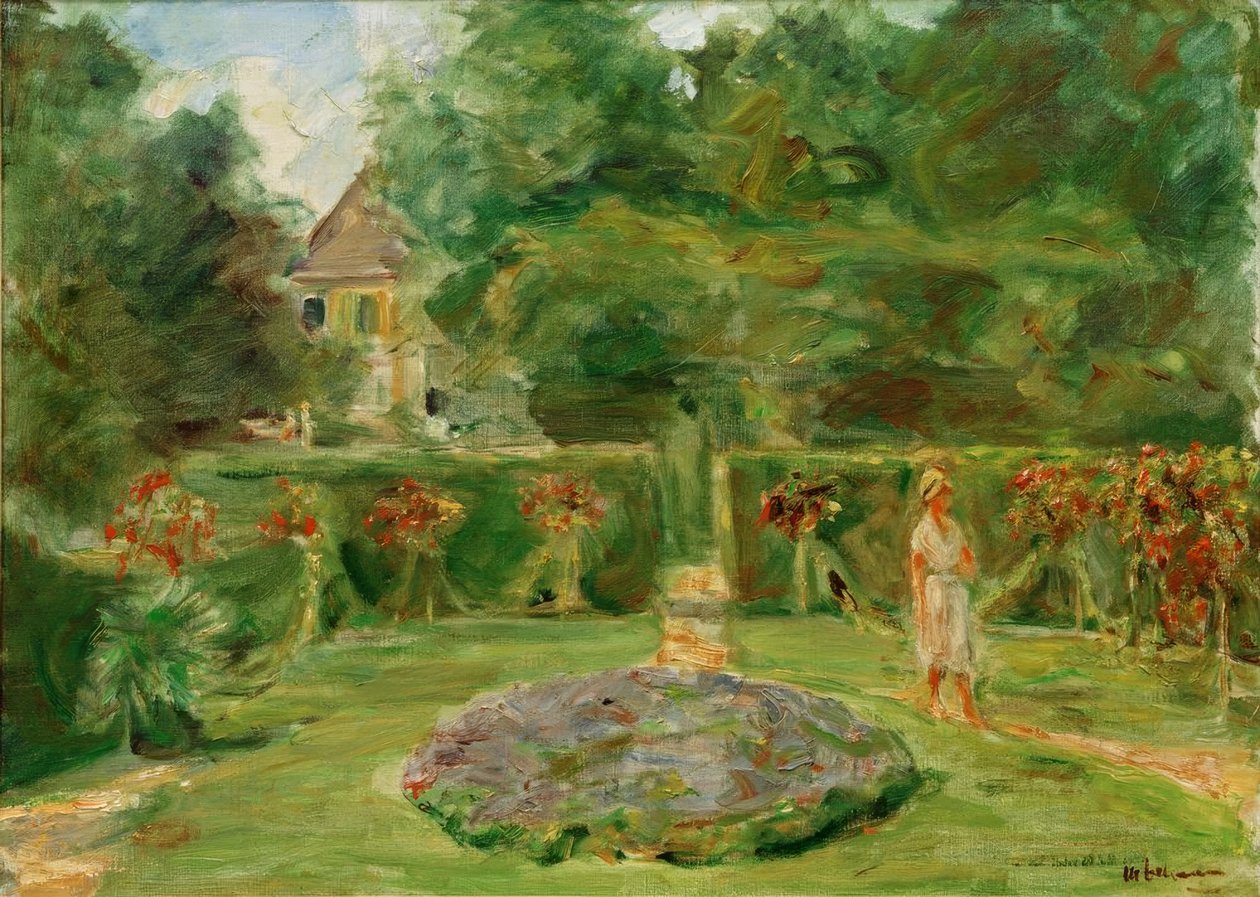 Çit bahçesindeki döner kavşak by Max Liebermann
