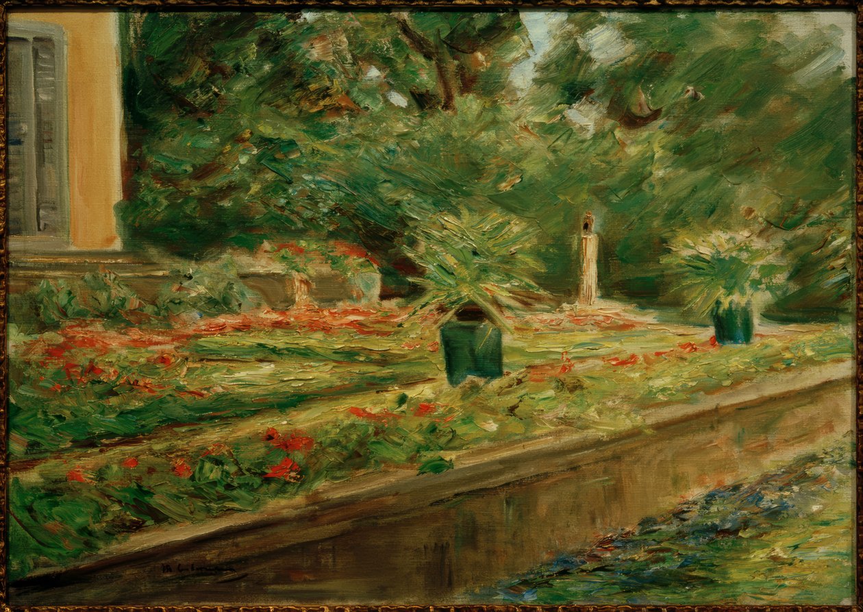 Kuzeybatıdaki Wannsee bahçesindeki çiçek terası by Max Liebermann
