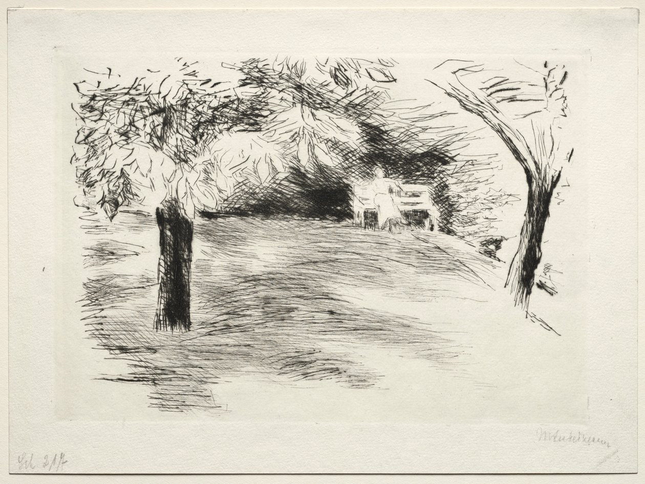 Bahçe, Wannsee, Almanya. by Max Liebermann