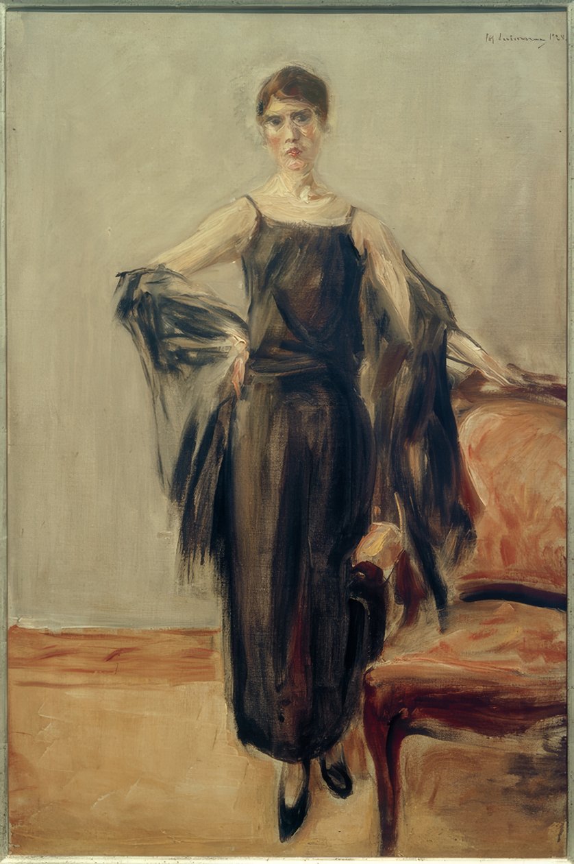 Genia Levine, ayakta by Max Liebermann