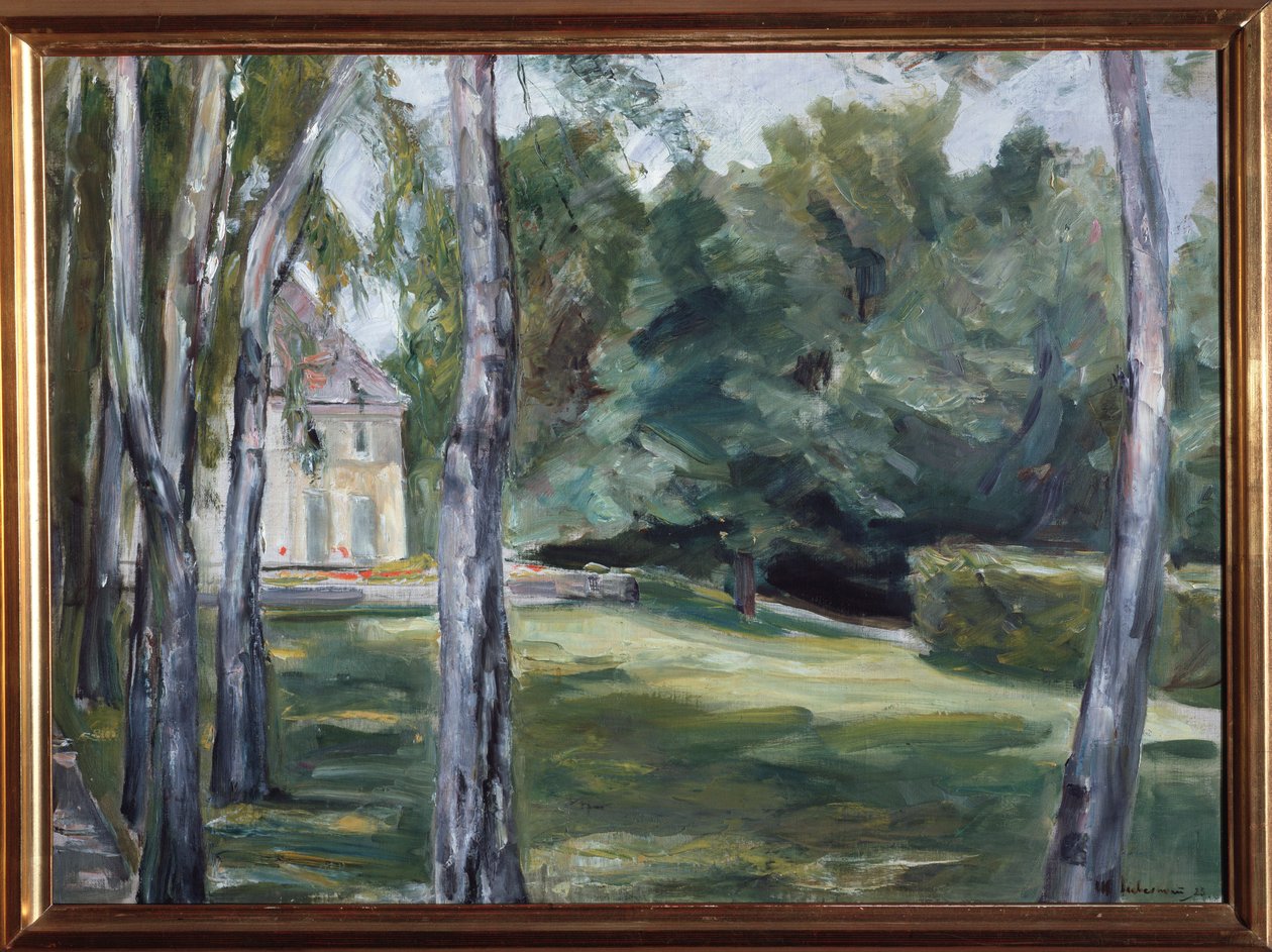 Bahçedeki ev - tuval üzerine yağlı boya by Max Liebermann