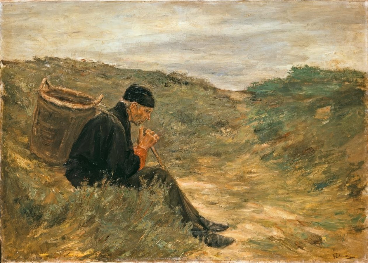 kum tepelerinde by Max Liebermann