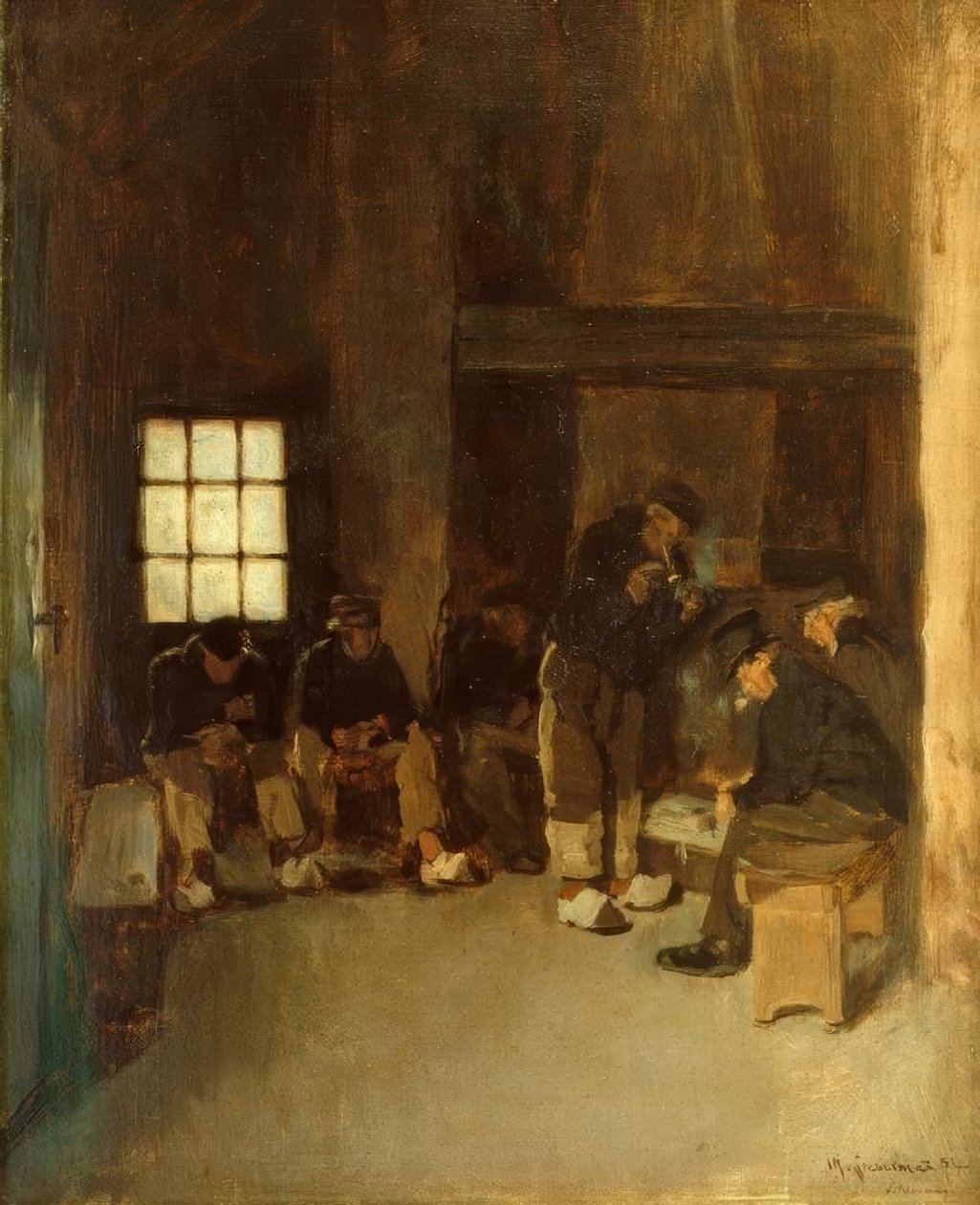 Pilot odasında by Max Liebermann