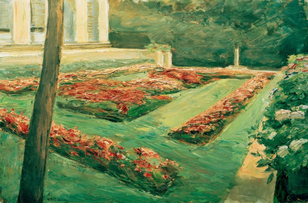 M.Liebermann, çiçek terası Wannsee by Max Liebermann