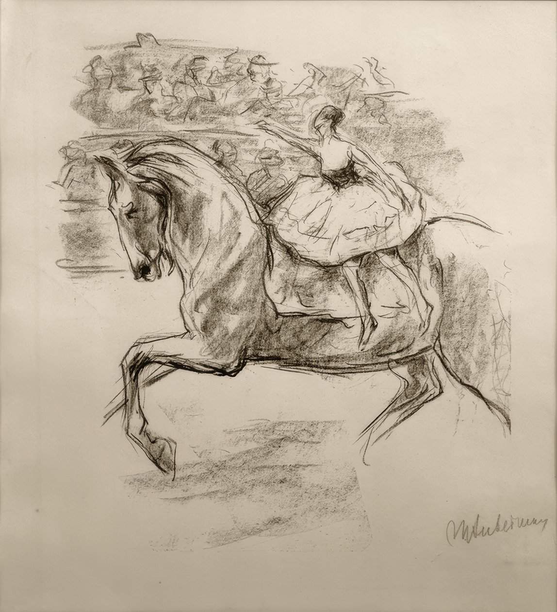 M.Liebermann, sirk binicisi by Max Liebermann