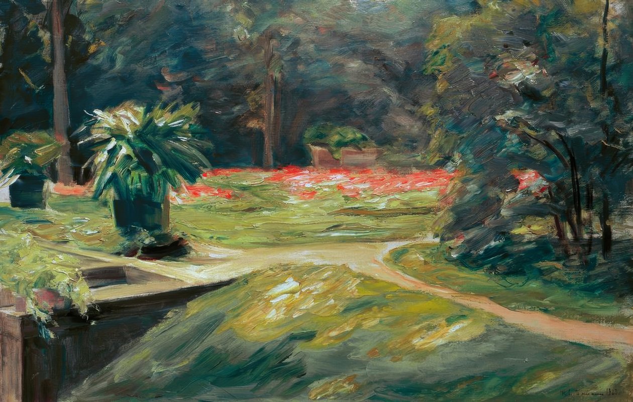 M.Liebermann, Wannseegarten Blumenterr. by Max Liebermann