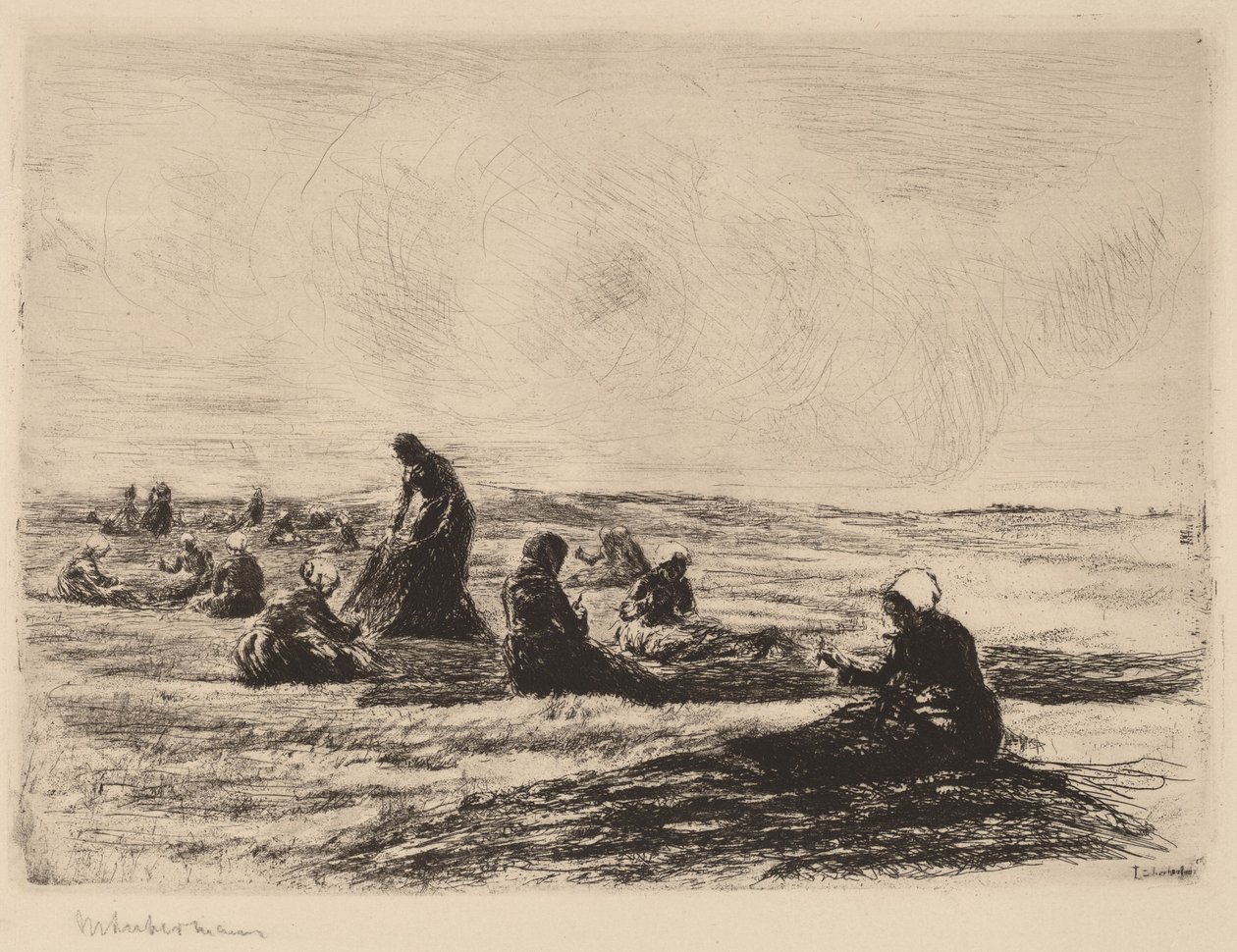 Ağları Onarmak, 1894. by Max Liebermann