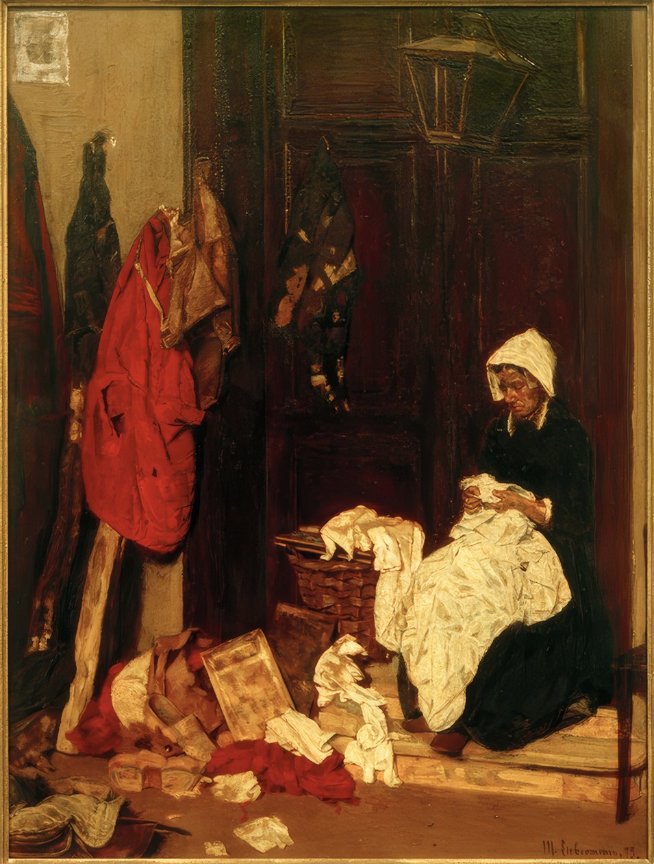 Naherin by Max Liebermann
