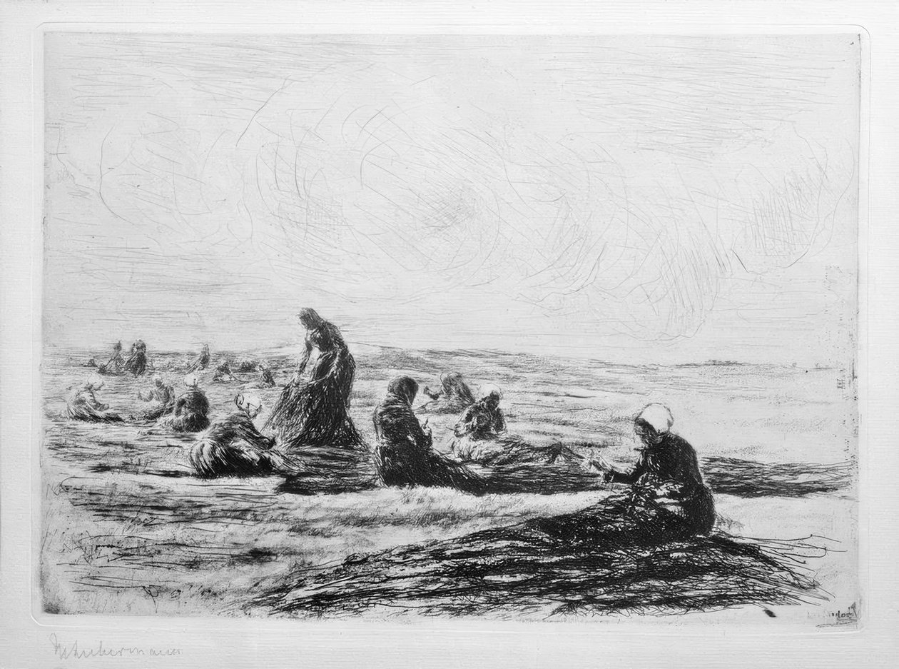 Ağ yama işçileri by Max Liebermann