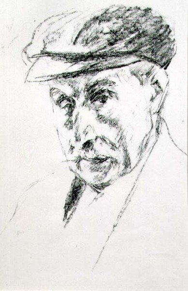 Şapkalı Bir Adamın Portresi, muhtemelen kendi portresi, 1923