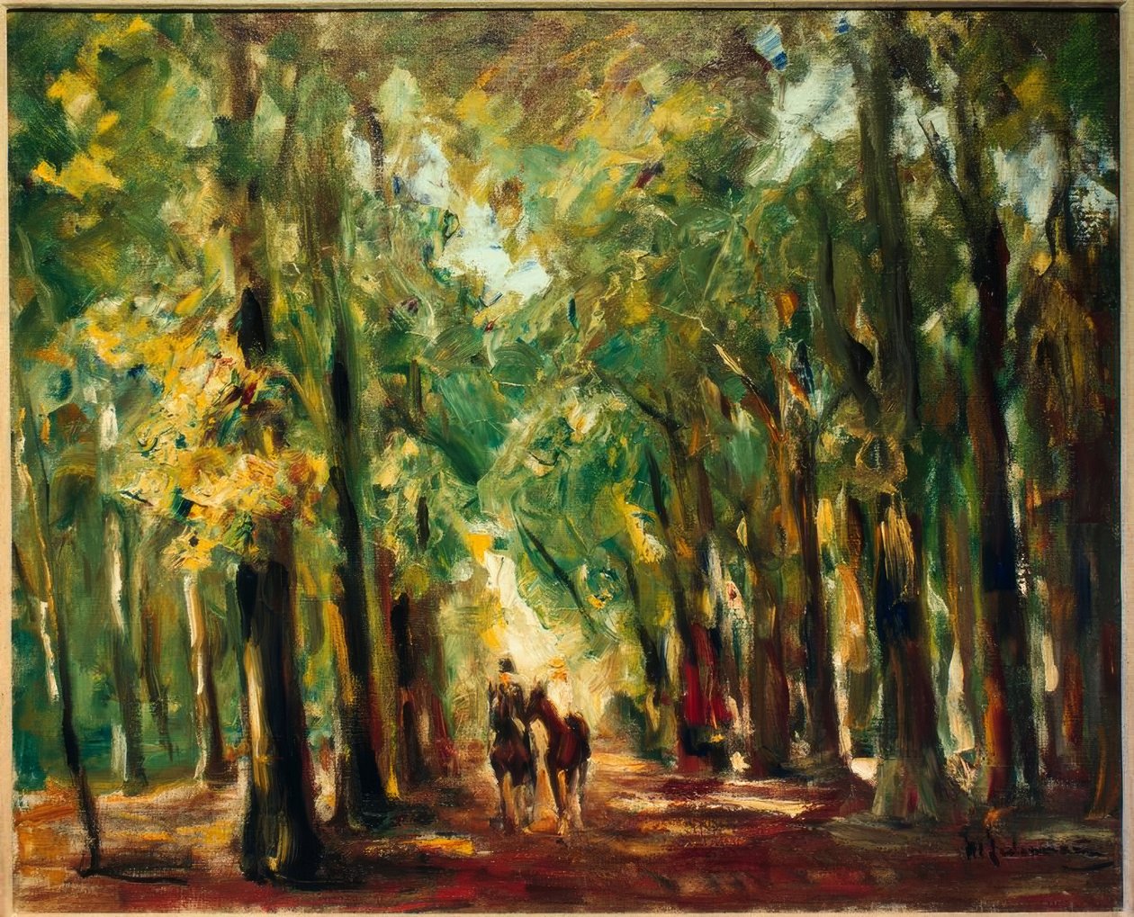 hayvanat bahçesinde binici by Max Liebermann