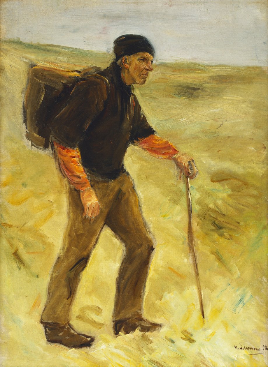 yürüyen çiftçi by Max Liebermann