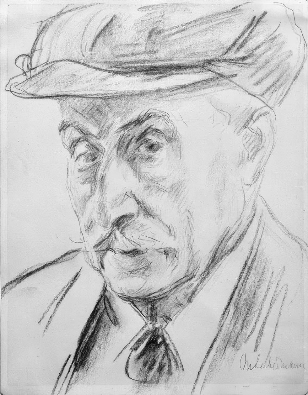 Sivri uçlu kendi kendine portre by Max Liebermann
