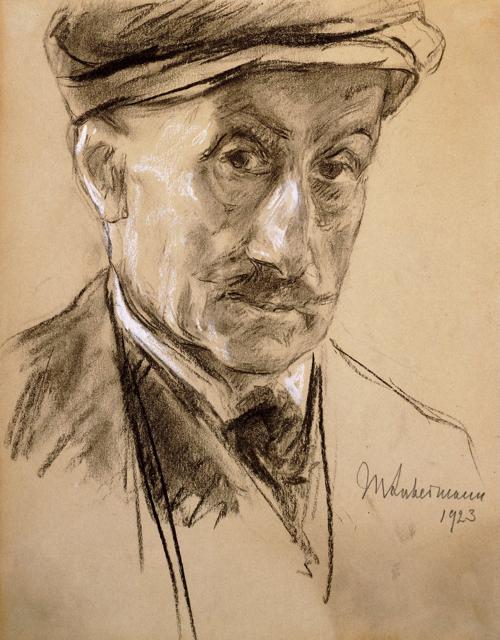 Kendi portresi, 1923 by Max Liebermann