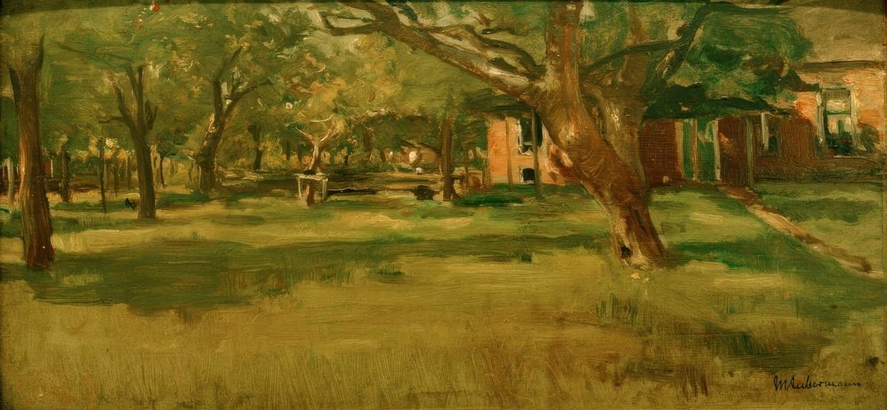 Çamaşır suyu üzerinde çalışma by Max Liebermann