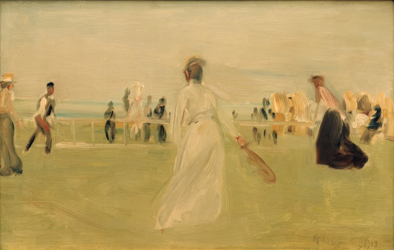 Deniz kenarında tenisçi by Max Liebermann