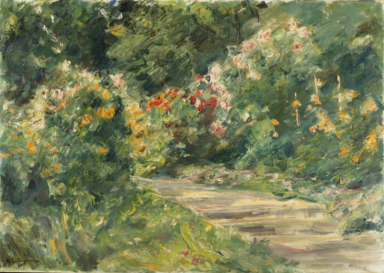 Wannseegarten, c.1920-29 (tuval üzerine yağlı boya) by Max Liebermann