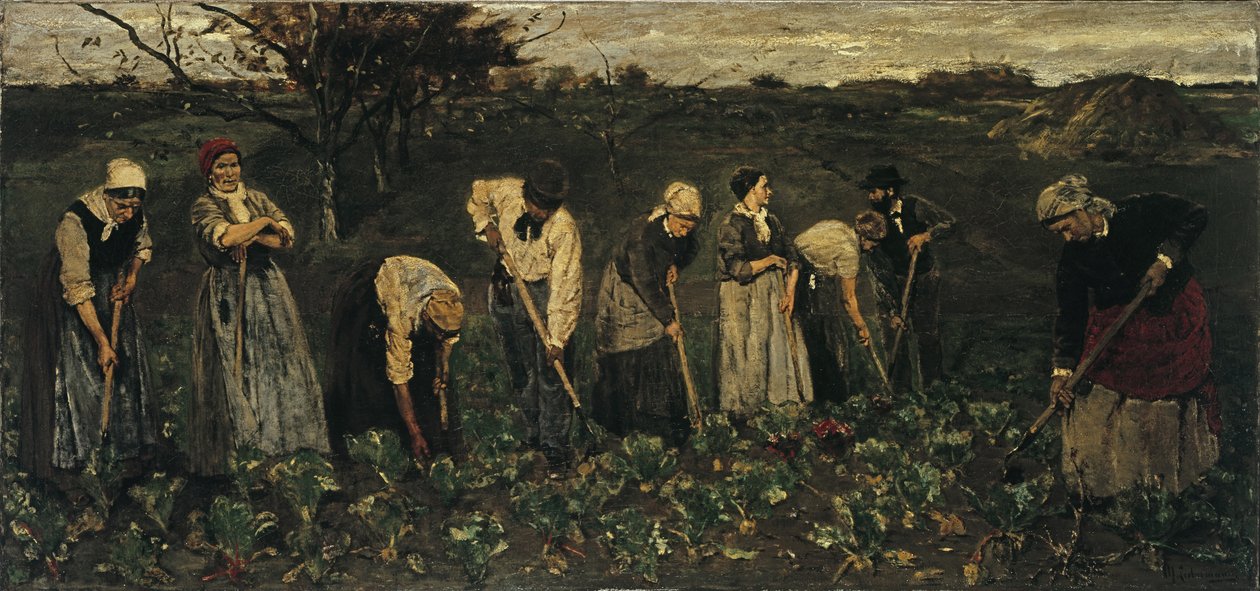 Pancar alanında işçiler by Max Liebermann