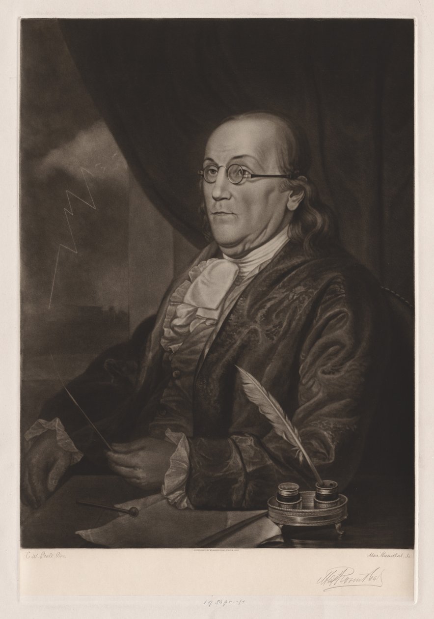 Benjamin Franklin, 1901. by Max Rosenthal