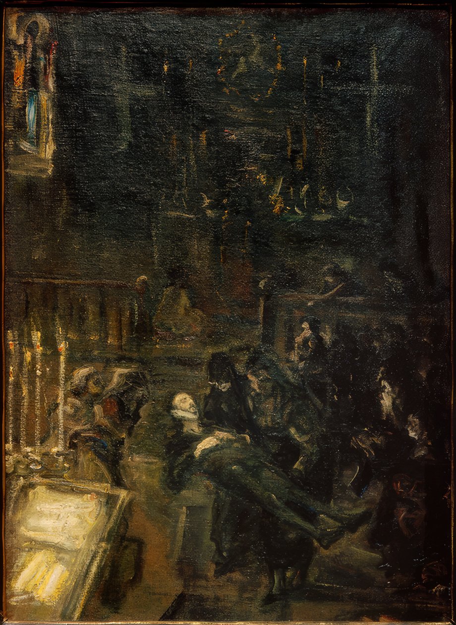 Aufbahrung Don Giovannis by Max Slevogt