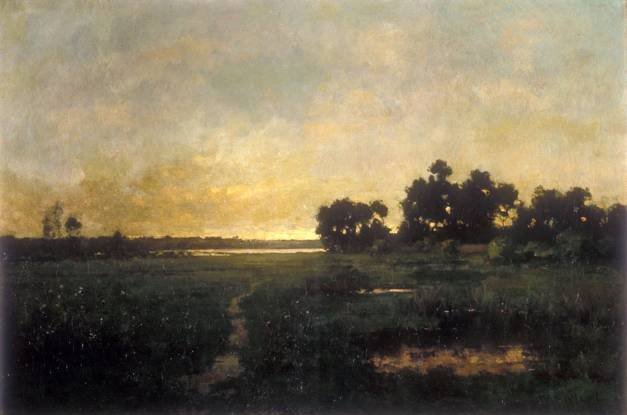 Potomac Flats (tuval üzerine yağlı boya) by Max Weyl