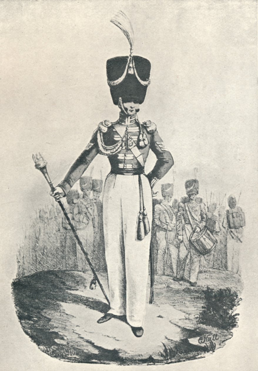 87 Alay veya İrlanda Kraliyet Piyadeleri, Davul Binbaşı 1828, 1828 1909 by Maxim Gauci