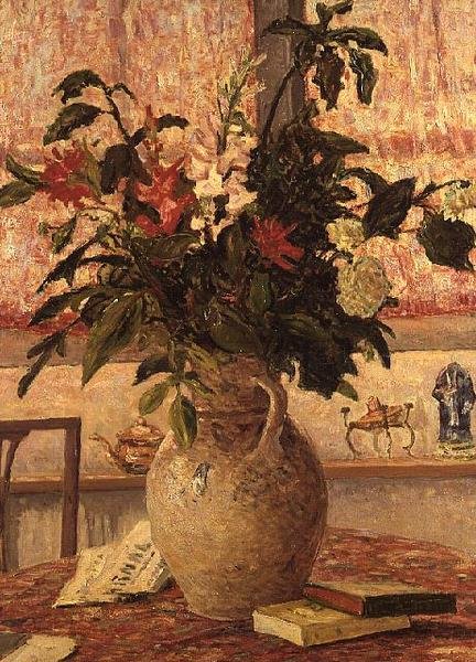 Pencere Önünde Bir Demet Çiçek, 1910 by Maxime Emile Louis Maufra