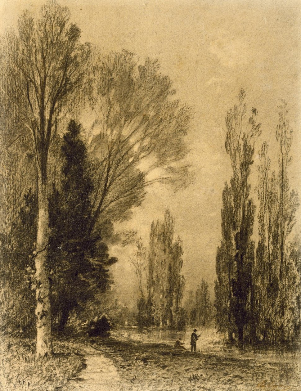 Akşam Nehir Manzarası by Maxime Lalanne